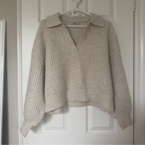 Reitmans Beige V-Neck Women's Sweater